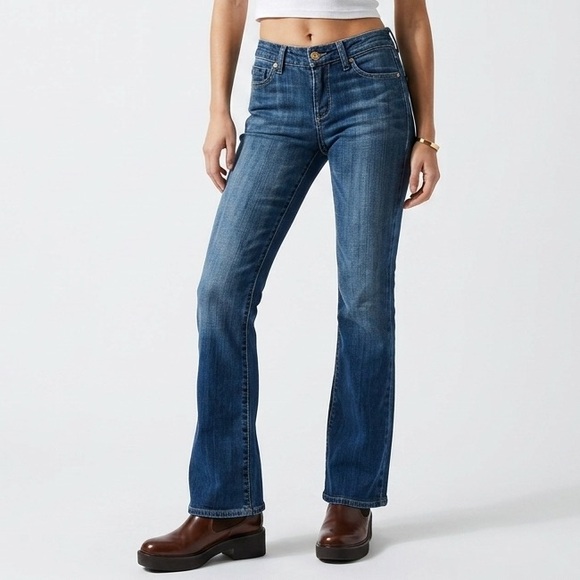 Fidelity Denim Denim - Anthropologie FIDELITY DENIM Japan Rose Skinny Flare Blue Water Sapphire Jean